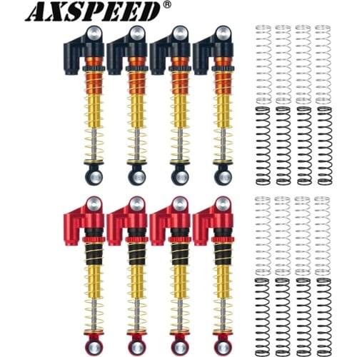 AXSPEED 43mm Aluminum Threaded Shock Absorber Piggyback Damper for 1/24 RC Crawler Car Axial SCX24 90081 AXI00001 AXI00002
