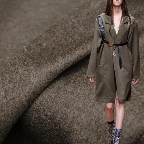 White waxberry Mix Brown Overcoating Fine Wool Garment Materials Women Suits Pants Overcoat Sewing DIY Cloth Fabrics Freeshippin