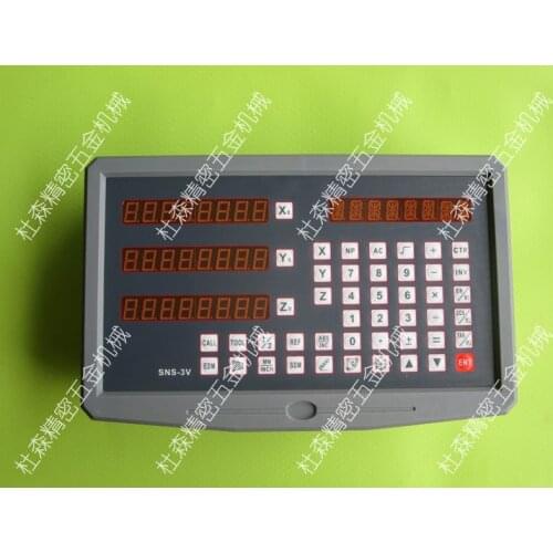 Free shipping DRO Digital Readout with 3 pieces linear scale for milling lathe machine complete unit