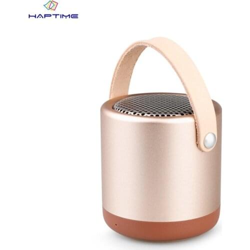 Haptime Wireless Bluetooth Speaker Portable Mini Outdoor Speaker Three Color HIFI Sound Effect Subwoofer Support TF Card