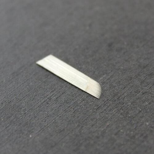 Hot 100pcs 18 needles Shape Permanent Makeup Eyebrow Embroidery Blades For 3D Microblading Manual Tattoo Needles