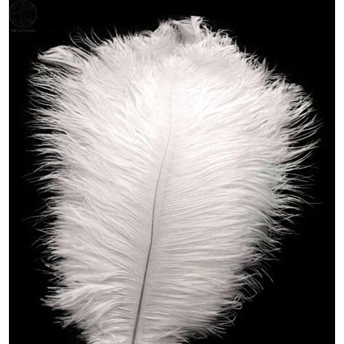 Hot 100PCS 45-50 cm Cute Cheap White Ostrich Feather DIY Jewelry Accessories Wedding Performance Decoration
