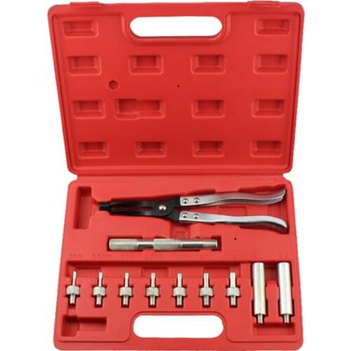 11PCS Car Valve Stem Oil Seal Plier Set Valve Disassembly And Assembly Set Special Tools For Auto Repair with Case
