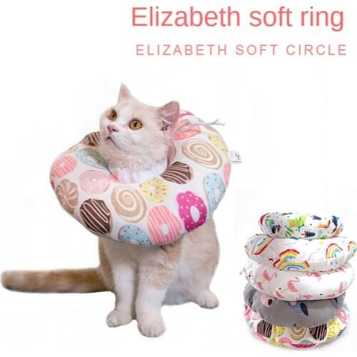 Cat Soft Cotton-filled Collar Pet Collar Anti-scratch and Anti-lick Pet Head Cover Light Post-operative Grooming Ring