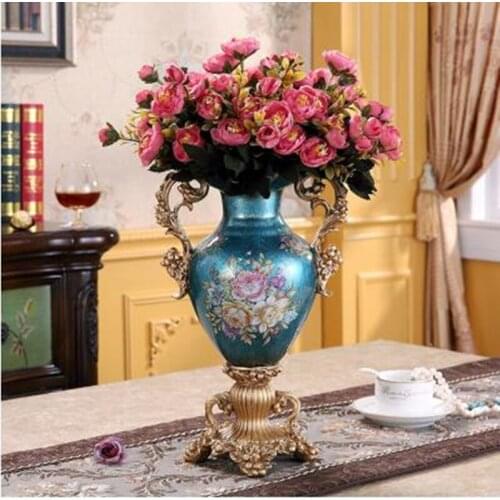 Beautiful resin vase, home decoration, modern home living room TV desktop decoration, wedding decorations gifts
