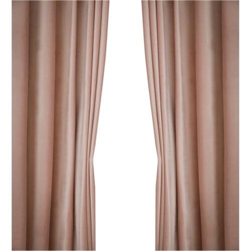 Cream Color Bedroom Blackout Curtains Light Luxury Chinese Thick Flannel Window Decoration Velvet Rose Nordic Dirty Powder