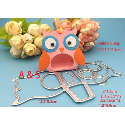 B30 METAL CUTTING DIES owl candy treat box Scrapbooking paper craft emboss knife blade punch stencils stamp cut dies