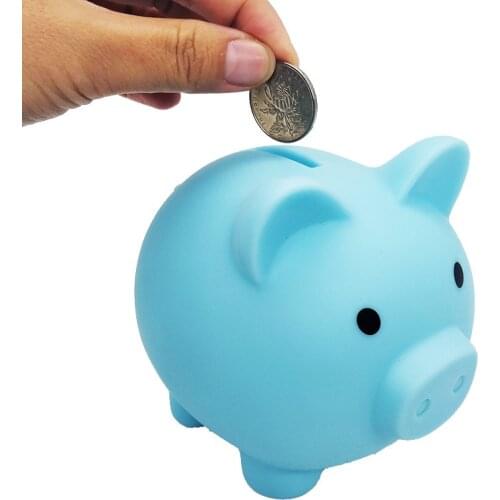 Cute Pig Cartoon Piggy Coin Box Moneybox Plastic Piggy Bank Money Saving Bank Money Box Kids Birthday Gift Craft Home Decoration