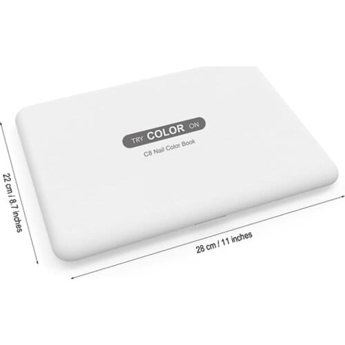 2021 New Hot Sale 120 Grid Nail Color Card Book Colorful Comparison Polish Display Board Set With Transparent Tools Chart Model