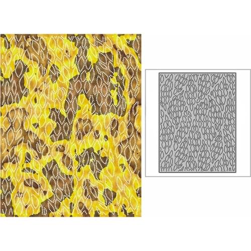 New Spotted Leaves Outline Background Plate Craft Embossing Mold 2021 Metal Cutting Dies for DIY Scrapbooking Album Card Making