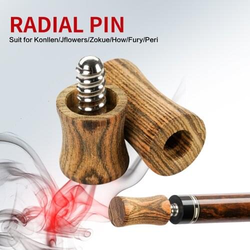 Solid Wood Joint Protector Billiards Radial Pin 5/16*14 3/8*11 3/8*10 Wavy Pin Ebony Uni-Loc Joint Caps Billiard Accessory