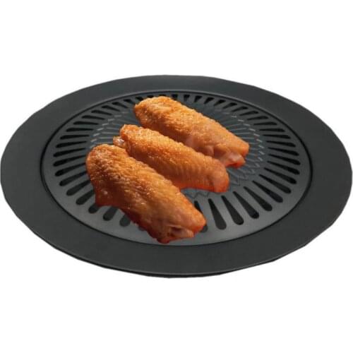 85LA Barbecue Grill Pan Portable Non-Stick Stove Plate Korean Roasting Grill Plate