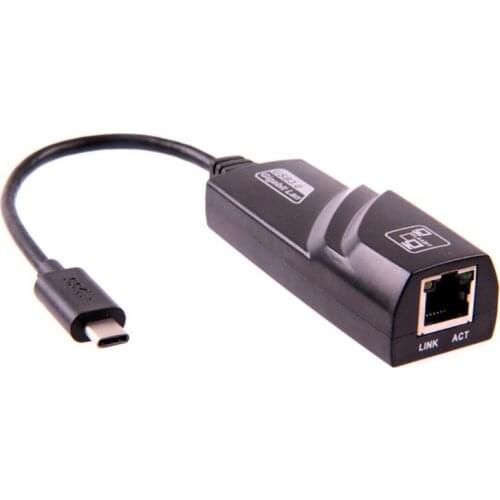 USB-C to Network Ethernet Wired Converter Hub Type-C to RJ45 100Mbps Wired Adapter for HDTV Projector