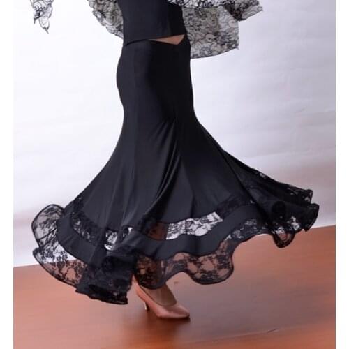 Modern dance SIX pieces of V type elastic lace skirt S12064