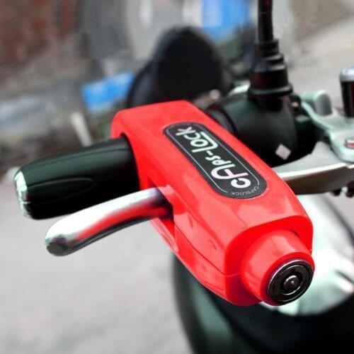 Motorcycle Safety Padlock Throttle Grip Handlebar Lock Durable Reliable Handle Anti-theft Protection Security Lock Tool Bike New