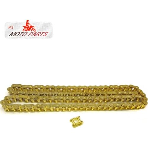 Gold KMC 428 102/104/108 links GOLD O-RING chain 110 125 140 150cc dirt bike/pit bike 420 china can choose thelinks you want