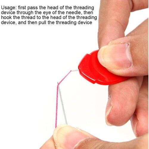 10/50Pcs Plastic Threader Diy Sewing Simple Manual Machine Sewing Threader Accessories Needle Tools Threader Household Sewi V6I7