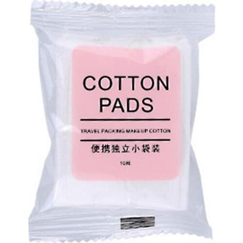 10Pcs Soft Cotton Pads Cosmetic Cotton Pad Round High Water Absorption Soft Disposal Makeup Remover Pads for Facial Cleansing