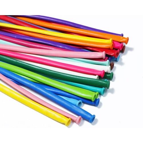 100pcs Long Magic Balloon Weaving Balloon DIY Birthday Party Decoration Balloon Color Wedding Ceremony Decorations Strip Ballon