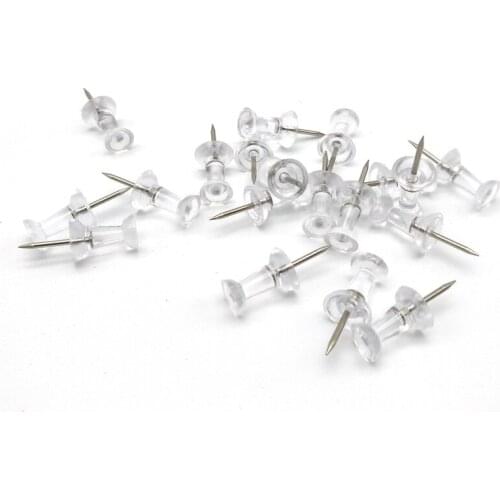1000pcs/set Transparent Push Pins School Office Home Used Standard Pin Sundries Accessory
