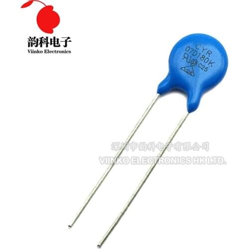 1000pcs varistor piezoresistor 7D180K 7D220K 7D270K 7D151K 7D271K 7D431K 7D471K 7D330K 7D390K 7D470K 7D680K 7D181K 7D391K