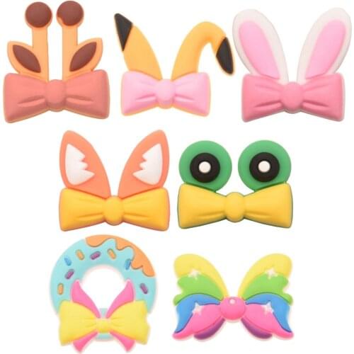 28PCS 1inch Bunny Ears Cartoon Animal Ears Hair Accessories for Hairclip kawaii Accessories Baby Girls Headwrap Supplies