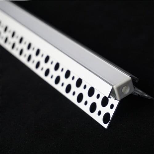 5-30pcs 1m embedded edge hidden Positive/negative aluminium profile,plasterboard ceil built in 5-10mm Strip channel