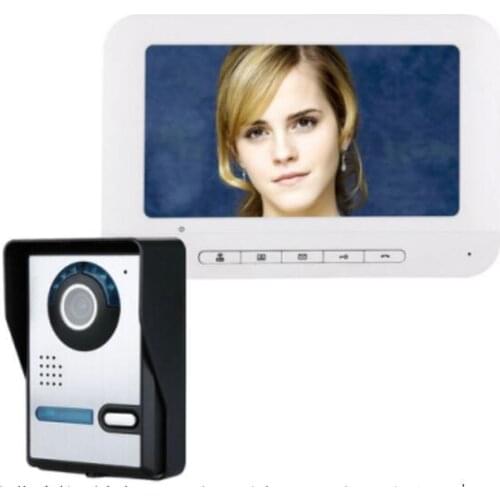 7 Inch TFT Monitor IR Night Vision Video Door Phone Intercom System