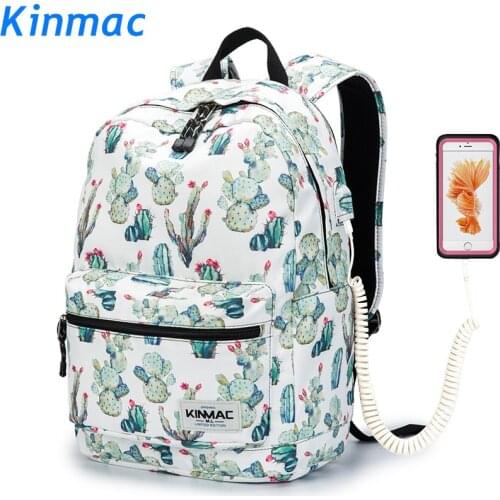 Brand Kinma Backpack Laptop Bag15",15.6 Inch,Cactus Lady Man Shoulder Compute Bag For Macbook15.4,Business,School,DropShip F154