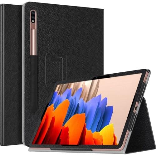Case for All-New Samsung Galaxy Tab S7 Plus 12.4 Inch Tablet (SM-T970/T975/T976),Premium PU Leather Folding Stand Cover for S7P
