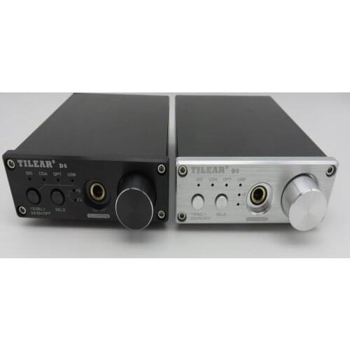 DAC-D6 Fiber Coaxial USB Decoder Dual ES9038Q2M Decoding with TPA6120 Headphone Amplifier