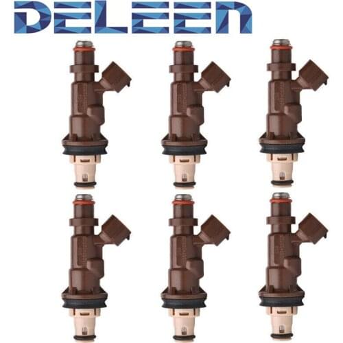 Deleen 6x High impedance Fuel Injector 23250-62040 / FJ585 For Toyota Car Accessories
