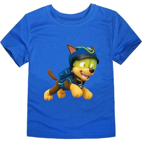 Paw Patrol T-shirt Pure Cotton Boy New Kid Children Clothes Baby Summer Kids Boy Girl Top Tee Short Sleeve Children Clothes