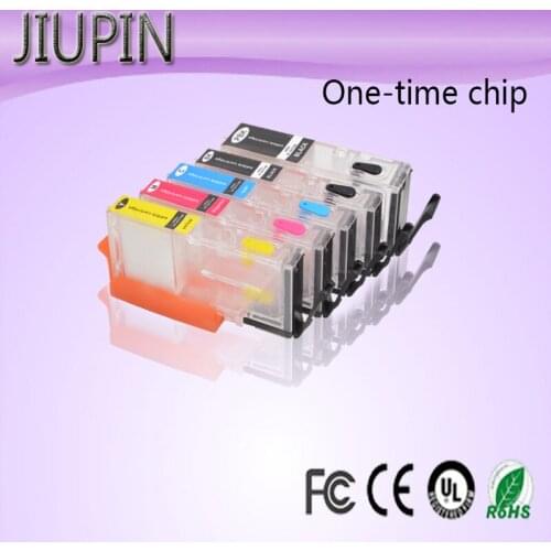 JIUPIN PGI580 PGI-580 CLI-581 Refillable Ink Cartridge For Canon CLI581 PGI 580 PIXMA TR7550 TR8550 TS6150 TS8150 TS9150 TS9155