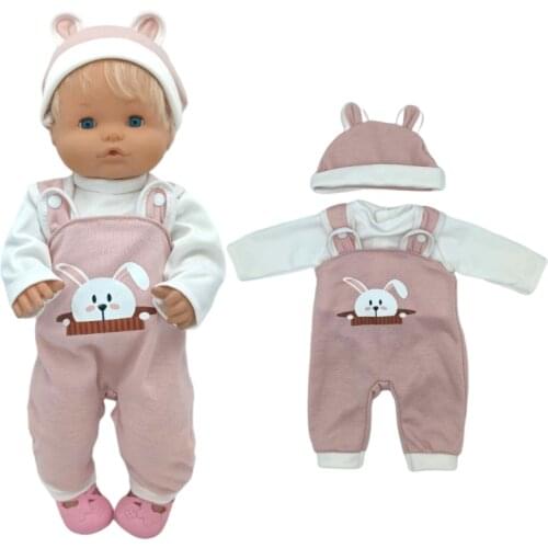 17" Reborn Baby Doll Clothes Set Rompers For 38 Cm Nenuco Doll Ropa Y Su Hermanita Toys Oufits