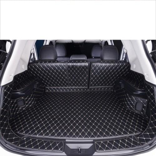 Leather Car Trunk Mat Cargo Liner for Nissan X-trail Rogue 2013 2014 2015 2019 2020 Rug Carpet Sticker