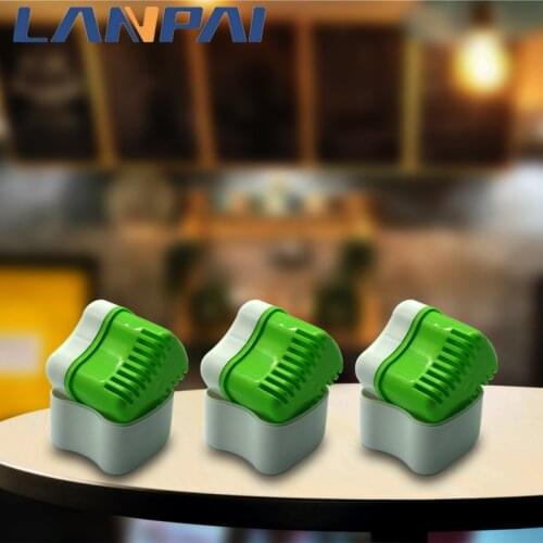 Lanpai Oral Tooth Care Bath False Storage With Hanging Net Container Denture Box