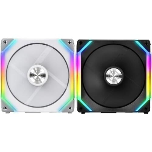 Original LIANLI UNI FAN SL120 Cable Free ,PIN To PIN Contact Point For Receiving Power And Signal,DESIGNATED CABLE,Black ,White