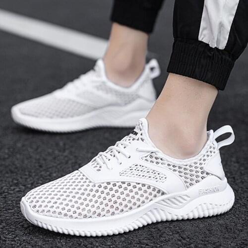 Sooneeya Summer Men Shoes Breathable Hollow Out Shoes Stylish Comfortable Lace-up Vulcanized Shoes Men Big Size 47 White Black