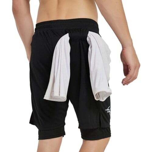 Men Shorts Running Shorts Quick Drying Sport Shorts Gym Fitness Bodybuilding Workout Built-in Pockets Short Pants