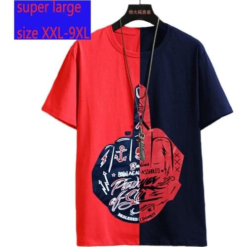 New Arrival Cotton High Quality Fashion Men Loose Casual Thin O-neck Knitted Short Sleeve T Shirt Plus Size 2XL3XL4XL-7XL8XL9XL