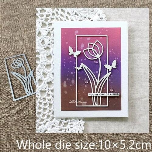 New Design Craft Metal stencil mold Cutting Dies flower frame decoration scrapbook die cuts Album Paper Card Craft Embossing
