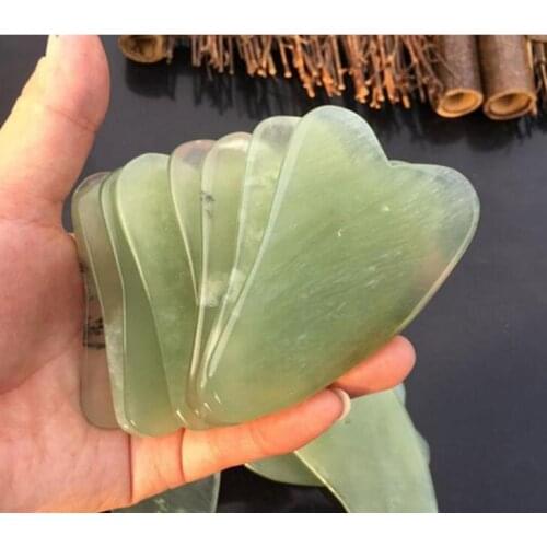 Wholesale 300pcs Natural Jade Gua Sha Skin Facial Care Treatment Massage Jade Scraping Tool SPA Salon Supplier #891204