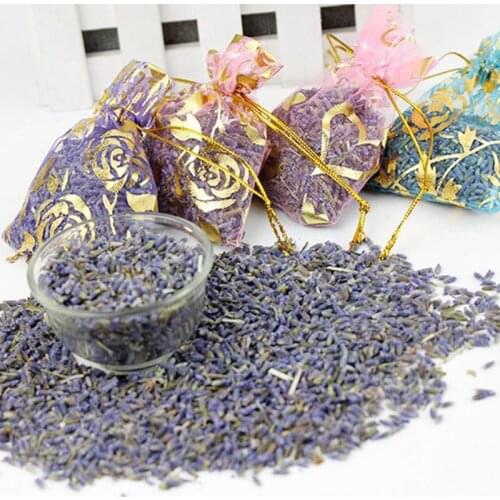 Lavender Scented Sachets Bag Organza Bags Dried Flower Car Buds Air Aromatherapy Room Sachet Bags Sachet Flower Refreshing C2L8