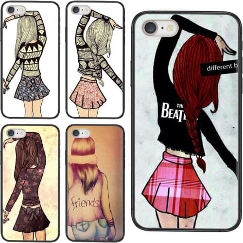 Different But Best Friends Forever Cell Phone Skin For Huawei Nova 8 7 6 3 SE Mate 40 30 20 20X 10 Lite Plus Pro Y5 2018 Y9