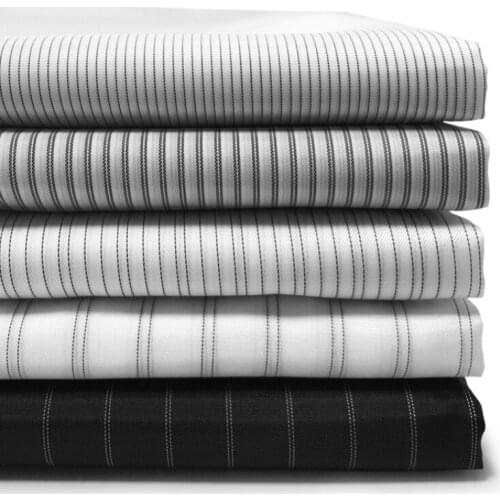 Width 59'' Smooth Soft Striped Yarn Dyed Polyester Taff Fabric By The Yard For Luggage Suit Coat Clothing Lining Material