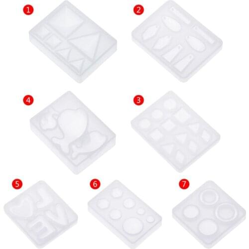 Silicone Mold DIY Jewelry Making Geometric Crafts Mirror Decorative Epoxy Resin