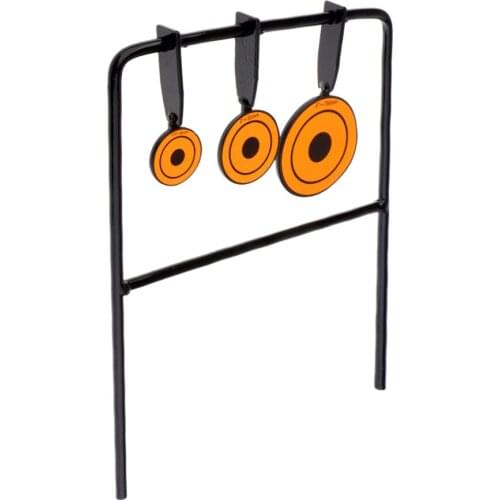 Reset Shooting Target Heavy Duty Steel Stand Training Practice Iron Plates