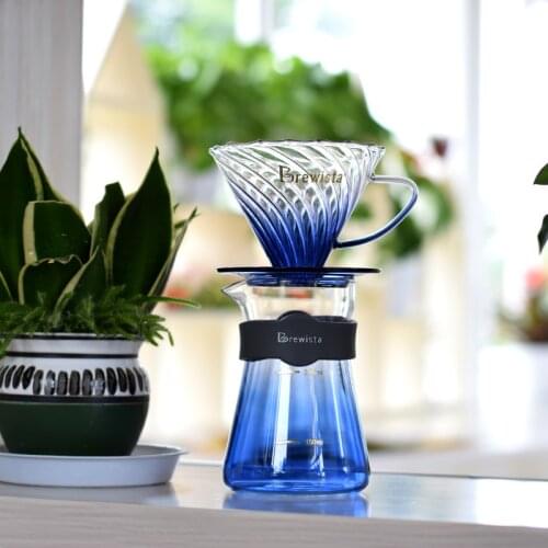 Brewista coffee pot Heat-resistant glass Pour over coffee maker Glass Container Hand Percolators 1-2cups