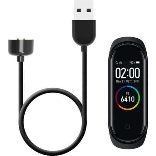 Suitable for Xiaomi Mi Band 6 / Mi Band 5 USB Charger Data Cable Suitable for Xiaomi Mi Band 5/6-Black Smart Accessories